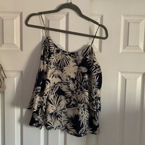 Paper Crane tropical vacation blouse